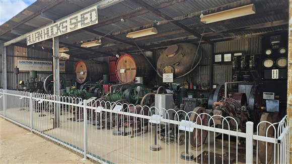 Stationery Motor Display - THe Village Historic Loxton