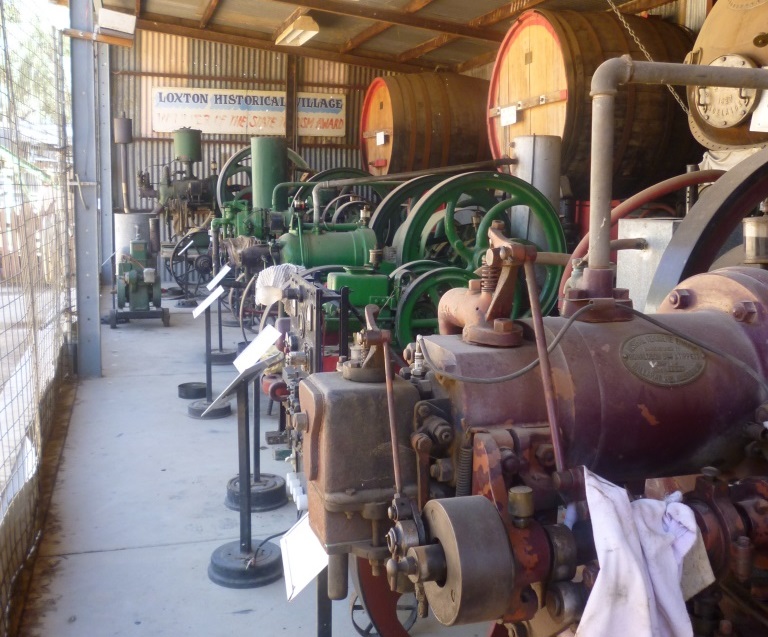 Stationery Motor Display - THe Village Historic Loxton